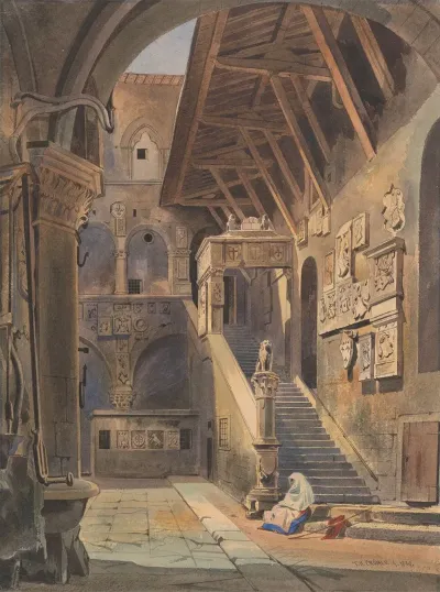 Court Of The Bargello Florence