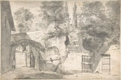 Courtyard Of A Farmhouse