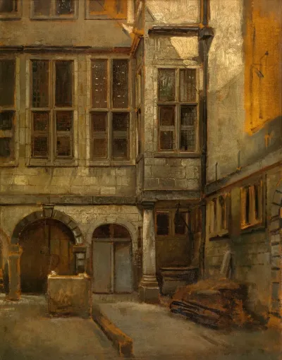 Courtyard Of Antwerp Town Hall