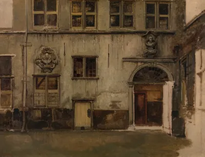 Courtyard Of The House Of Christoffel Plantin