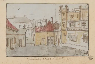 Courtyard Of The Lubienski Palace Krolewska Street