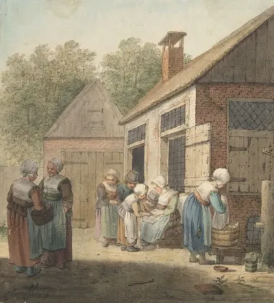 Courtyard Scene