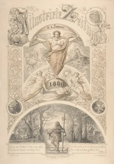 Cover Design For The Illustrirte Zeitung