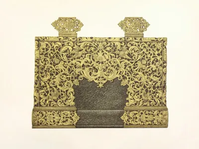 Cover Of A German Prayer Book In Silver Gilt