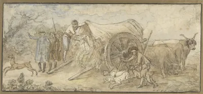 Covered Wagon In The Campagna