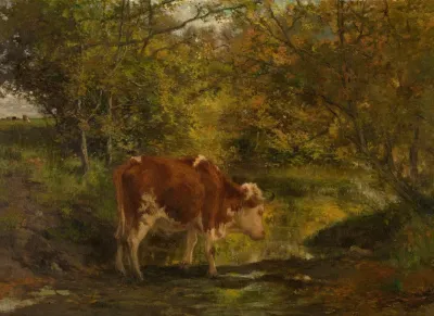 Cow At The Ditch