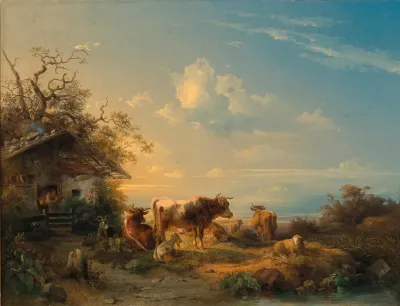 Cows In A Meadow 4