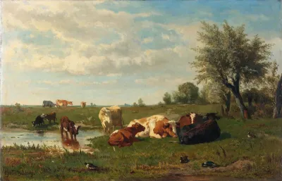 Cows In The Meadow
