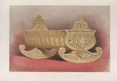 Cradle Carved In Boxwood