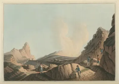 Crater In The Island Of Stromboli