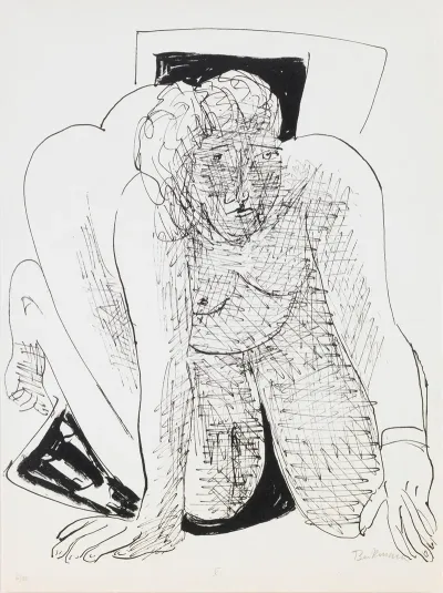 Crawling Woman Plate 5 From The Portfolio Day And Dream