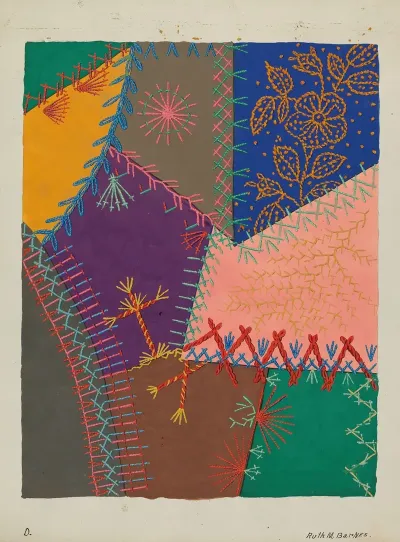Crazy Quilt Detail 4