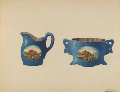 Cream Pitcher And Sugar Bowl