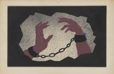 Created Equal Sketch No 21 Stereopticon Background Hands In Manacles