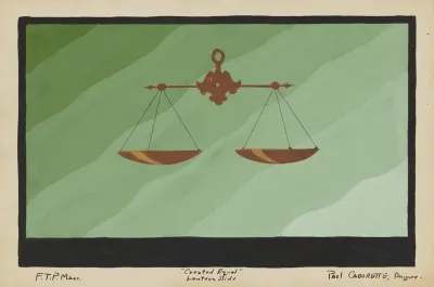 Created Equal Sketch No 2b Lantern Slide