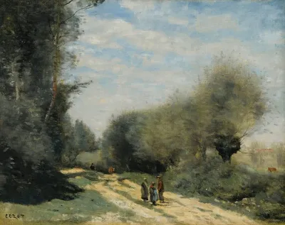 Crecy En Brie Route Dans La Campagne