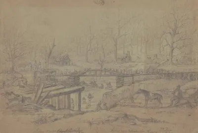 Creek Near Columbia Tennessee March 20 1862