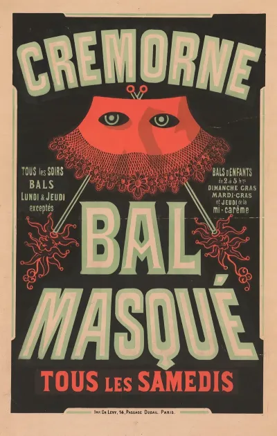 Cremorne Bal Masque Tous Les Samedis