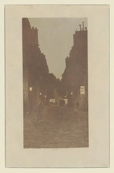 Crepuscule A Paris Rue Biot