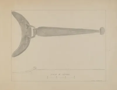 Crescent Butted Strap Hinge