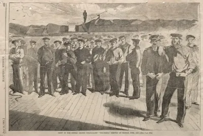 Crew Of The United States Steam Sloop Colorado Shipped At Boston June 1861