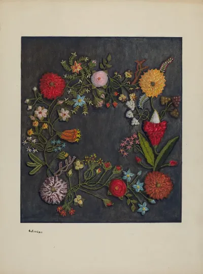 Crewel Wreath 2