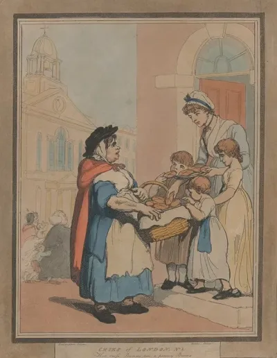 Cries Of London No 8 Hot Cross Bunns Two A Penny Bunns