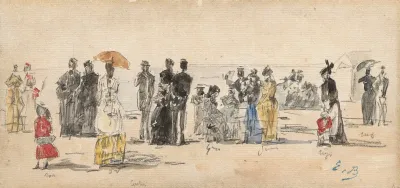Crinolines Sur La Plage