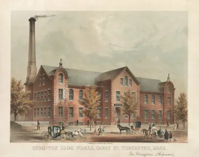 Crompton Loom Works Green Street Worcester Mass Geo Crompton Proprietor