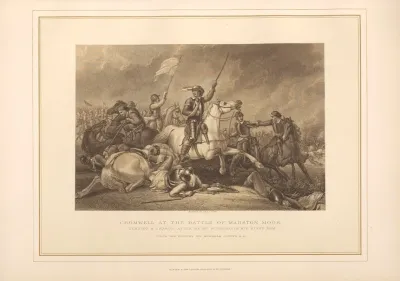 Cromwell At Battle Of Marston Moor Abraham Cooper