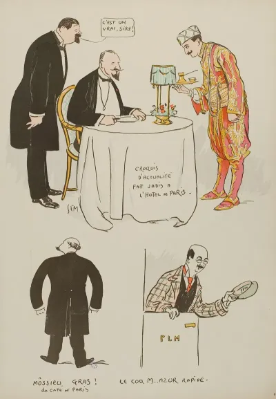 Croquis Dactualite Fait Jadis A Lhotel De Paris