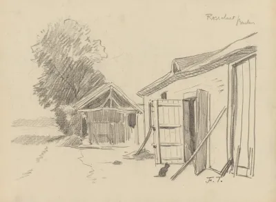Croquis De Deux Remises De Ferme A Rosselaer