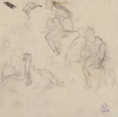 Croquis De Plusieurs Personnages