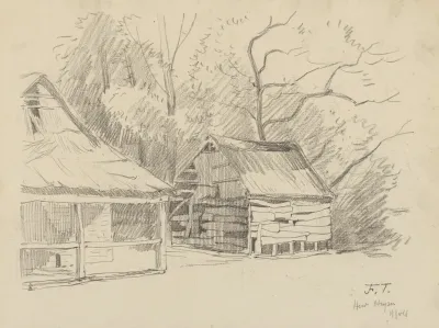 Croquis Dune Remise Ou Dune Grange Localisation Illisible