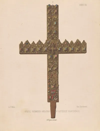 Cross Of Casimir The Great In The Krakow Cathedral