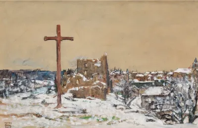 Cross On A Winter Hilltop