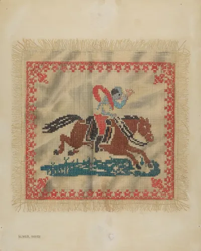 Cross Stitch Antimacassar