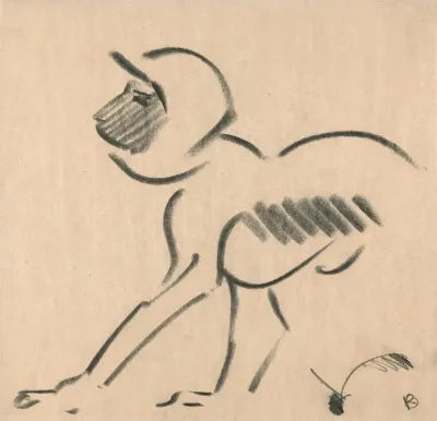 Crouching Monkey
