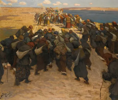 Crowd Of Pilgrims