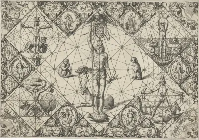 Crowned Jupiter Among The Elements And Planets