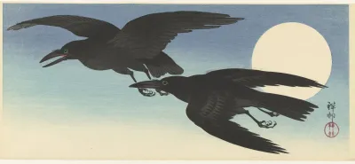 Crows At Full Moon