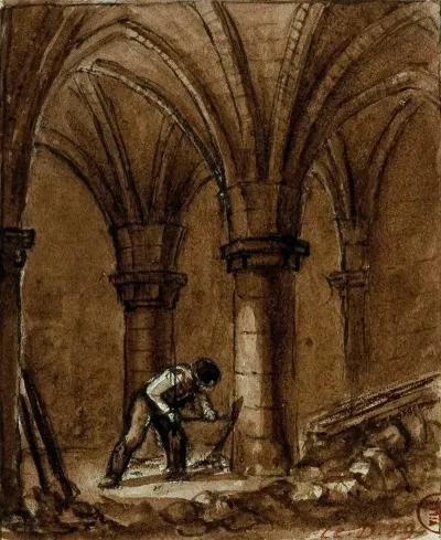 Crypte De La Chapelle De Lhopital Sainte Catherine Rue Saint Denis A Langle De La Rue Des Lombards