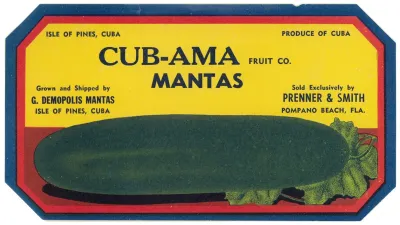 Cub Ama Fruit Company Cucumber Label