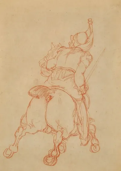 Cuirassier A Cheval Chargeant