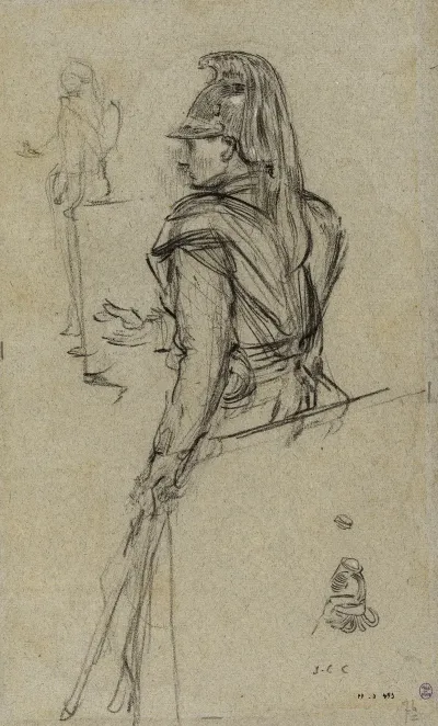 Cuirassier Etude Pour Un Soir De Fete