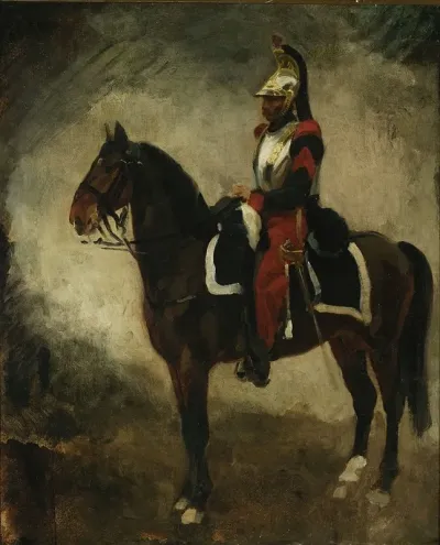 Cuirassier On A Bay Horse