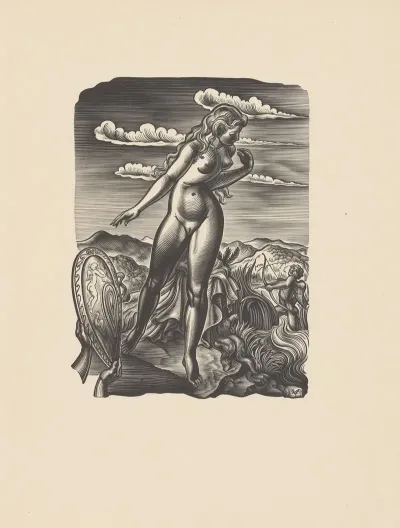 Cupid Aims His Arrow At A Woman