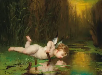 Cupid And His Own Reflection