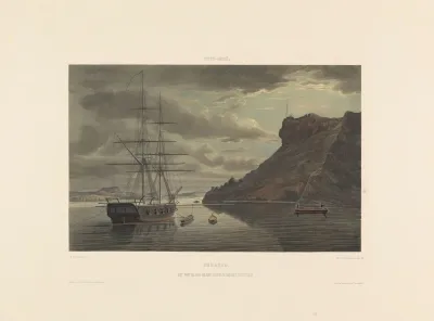 Curacao Het Fort Nassau En Een Gedeelte Van Het Schottegat
