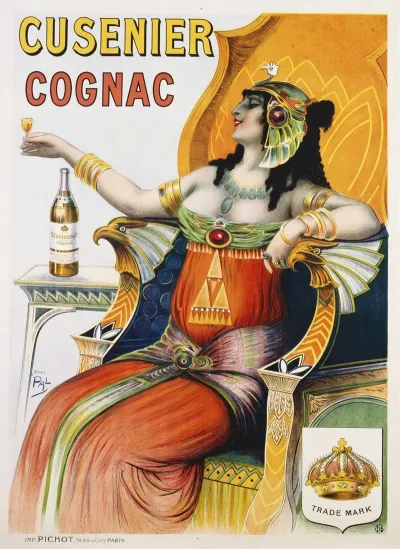 Cusenier Cognac Advertisement Poster